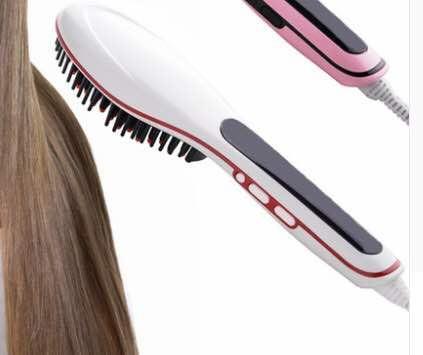 Gadgets d'Eve beauté Blanche BROSSMAG™ - Brosse électrique Lissante pour cheveux
