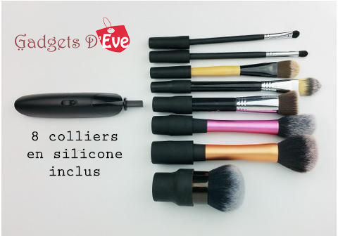 Gadgets d'Eve beauté BRUSHIS™ : Nettoyant & Séchant pour pinceaux de maquillage en 30 secondes
