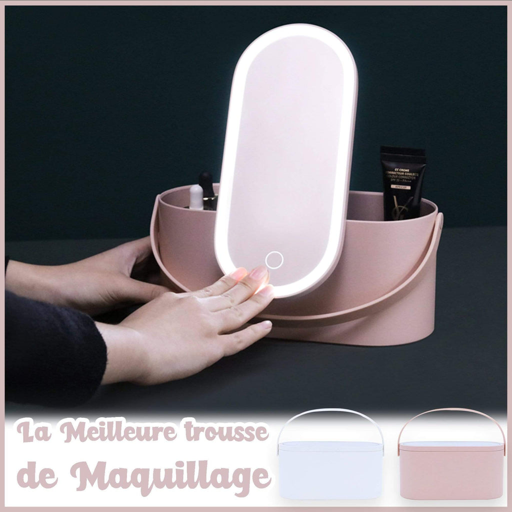 MAQUI™ : Trousse De Rangement Maquillage Avec Miroir LED
