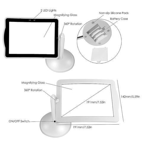 Gadgets d'Eve bricolage PERFVI™_:   loupe LED autonome 360 degrés .