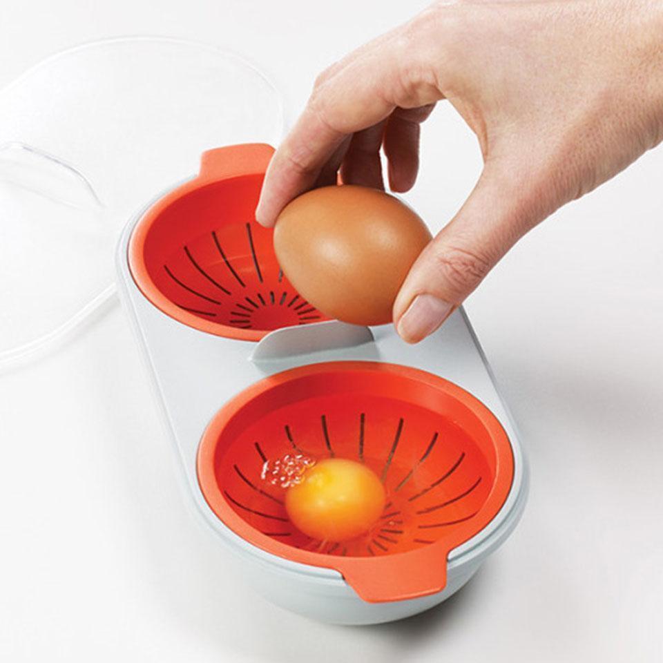 Gadgets d'Eve cuisine PERPO™ - : Braconnier à œufs double micro-ondes