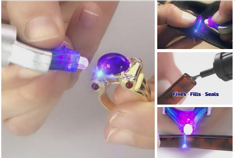 Gadgets d'Eve bricolage Stylo de Réparation en 5 SECONDES FIX  à la lumière UV et la colle liquide Hyper puissante